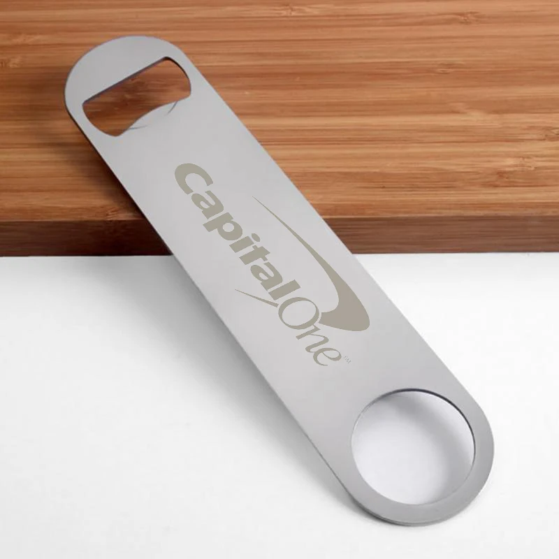 40pcs Professional Bartender Speed Bottle Openers Bar Blade Stainless Steel Flat Bottle Opener