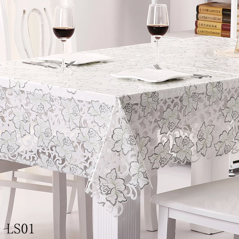 Buy Waterproof lace tablecloth oil free tablecloths
