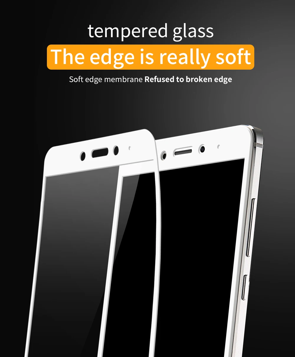 Brand Lenuo CF Full Tempered Glas Screen Protector For Xiaomi Redmi