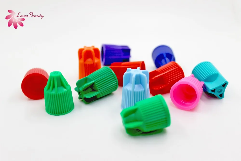 

Free Shipping Colorful Cap for Eyelash Extensions Glue Packaging Bottle Eyelash Growth Liquid Packing Container 10pcs/Lot