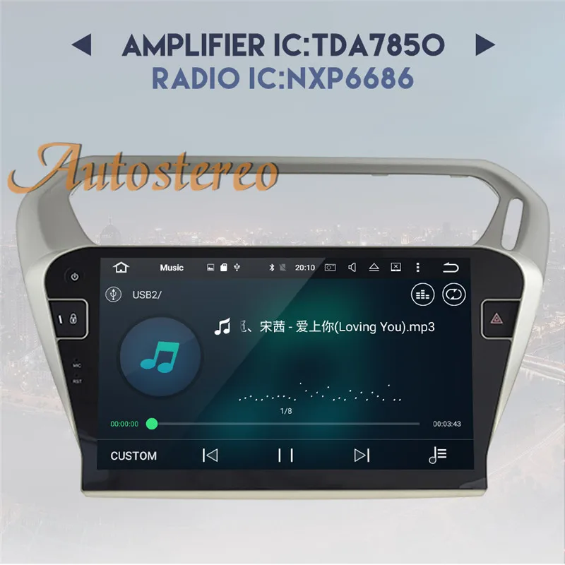 Clearance Android 9 car GPS navigation multimedia For PEUGEOT 301 For Citroen Elysee 2014+ radio tape recorder auto stereo no DVD player 4