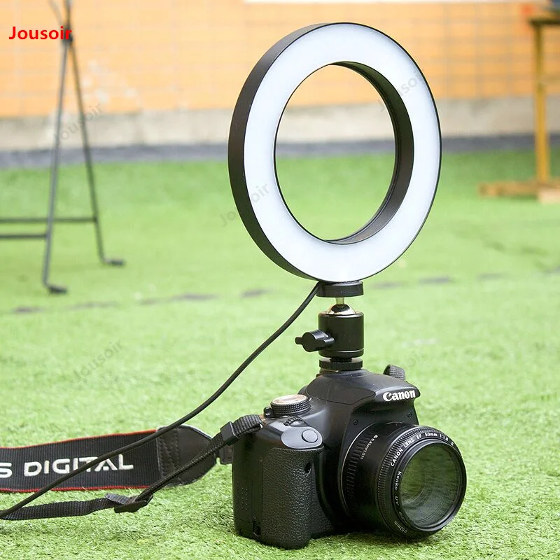 

Ring light LED camera lamp Wedding photography lamp small SLR camera external shooting lamp handheld portable light CD50 T07