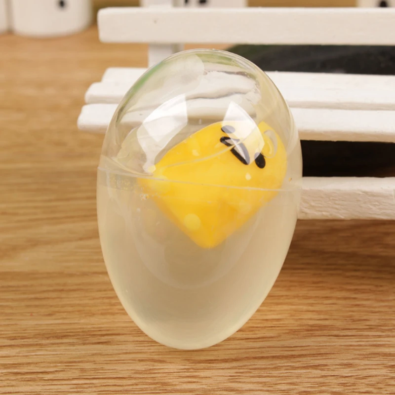 Креативное моделирование сырого яйца каваи яйцо антистресс выжать мягкая еда ленивый яичный желток замедлить рост Анти Стресс шалость веселье