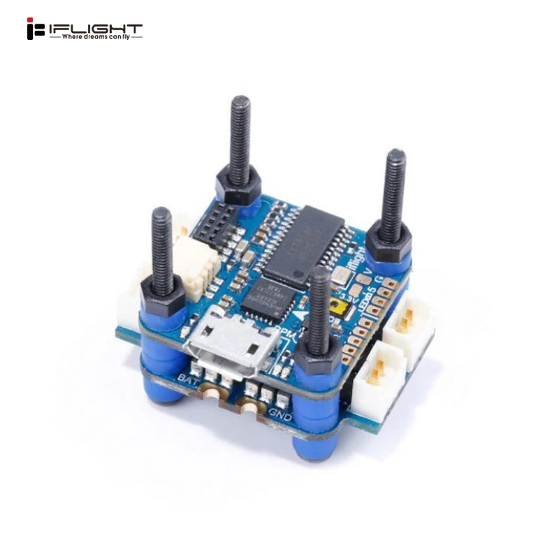 Контроллер полета iFlight V1 sucex F4 OSD& 12A Blheli_S 2-4S бесщеточный ESC 16x16 мм для радиоуправляемого дрона FPV Racing