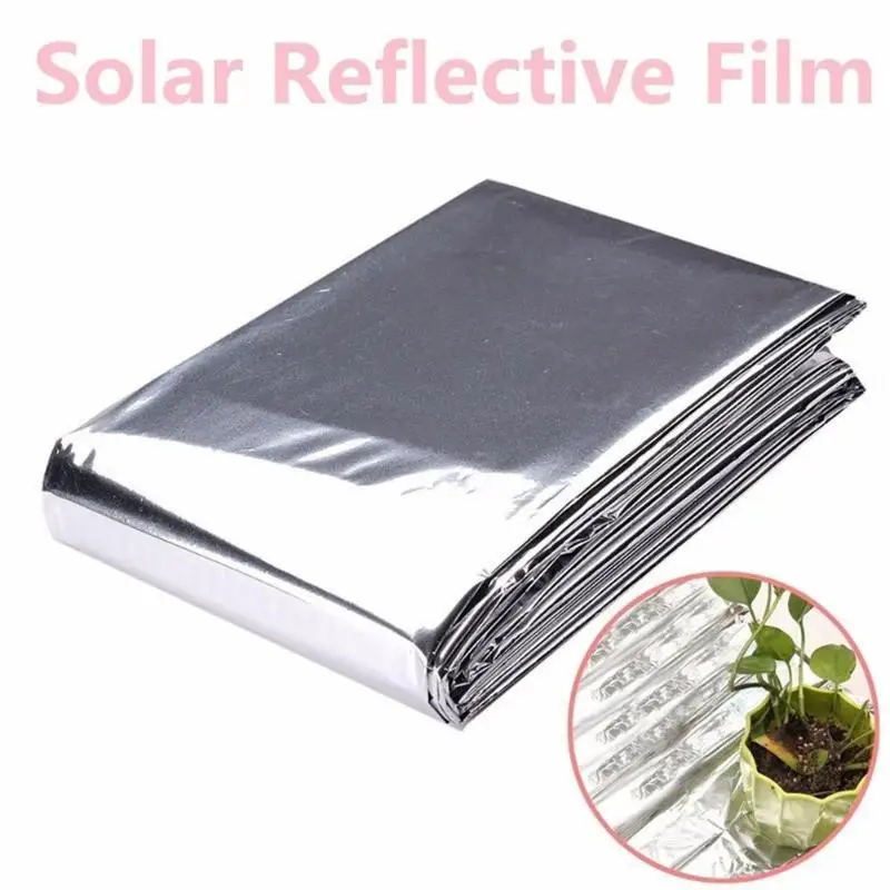 210x120cm Silver Reflective Wall Film Plants Garden Greenhouse Covering Foil Sheets Effectively Increase Plants Growth