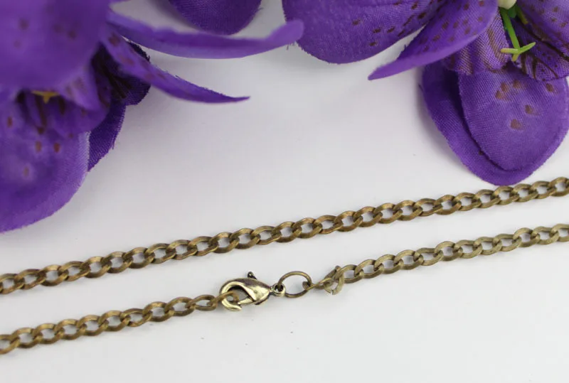 

24PCS Antiqued Bronze 6X3.8mm Twist link chain necklaces #22490