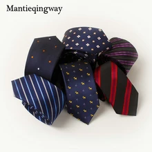 6 см галстук из искуственного шелка Узкий галстук Gravata классические полосатые печатные галстуки для мужчин свадебные точки шеи галстук-платок