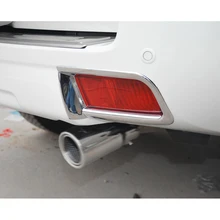 Per Toyota Prado FJ150 FJ 150 2010-17 Car Styling ABS Cromo Esterno Posteriore Copertura Della Luce di Nebbia Trim Auto accessori 2 pz