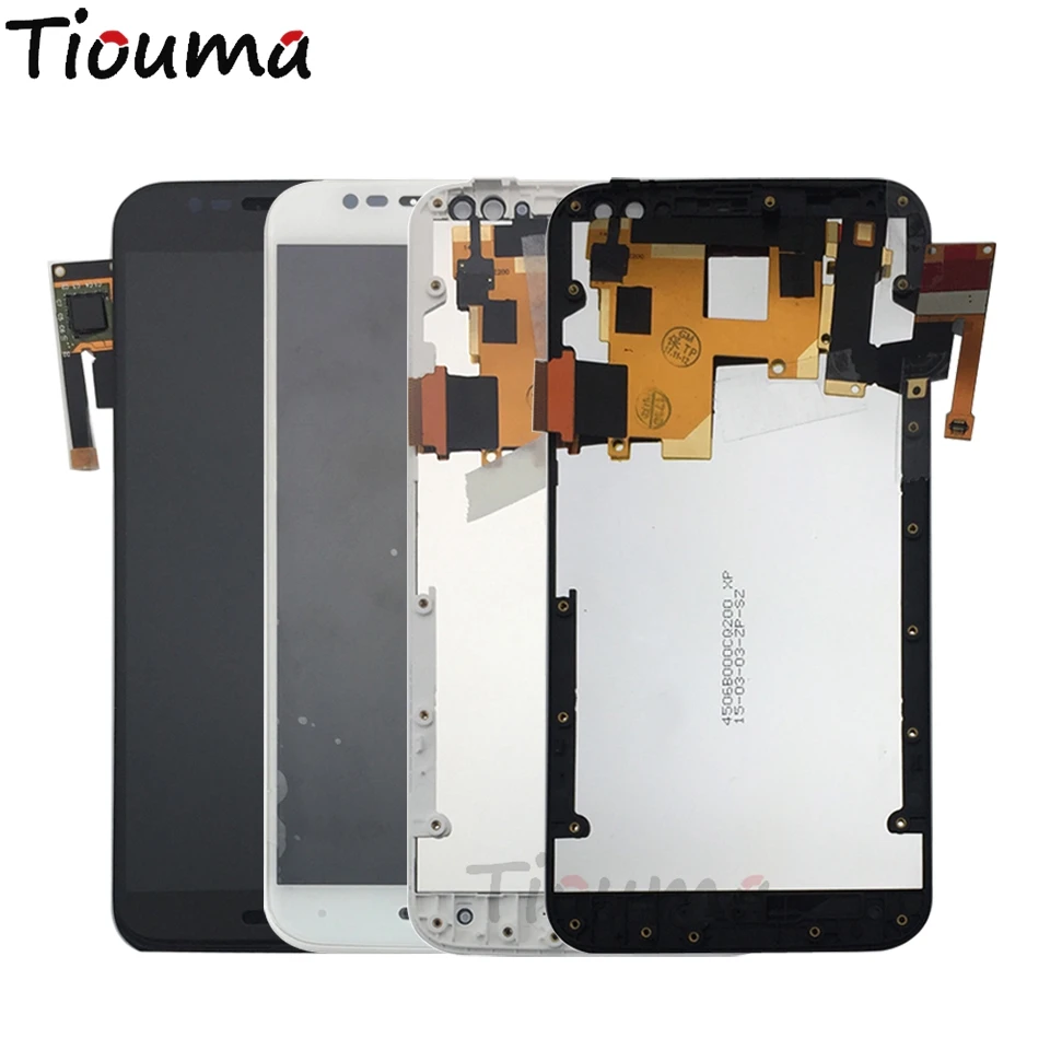 2  Moto X Style  LCD Display With Frame black (12)