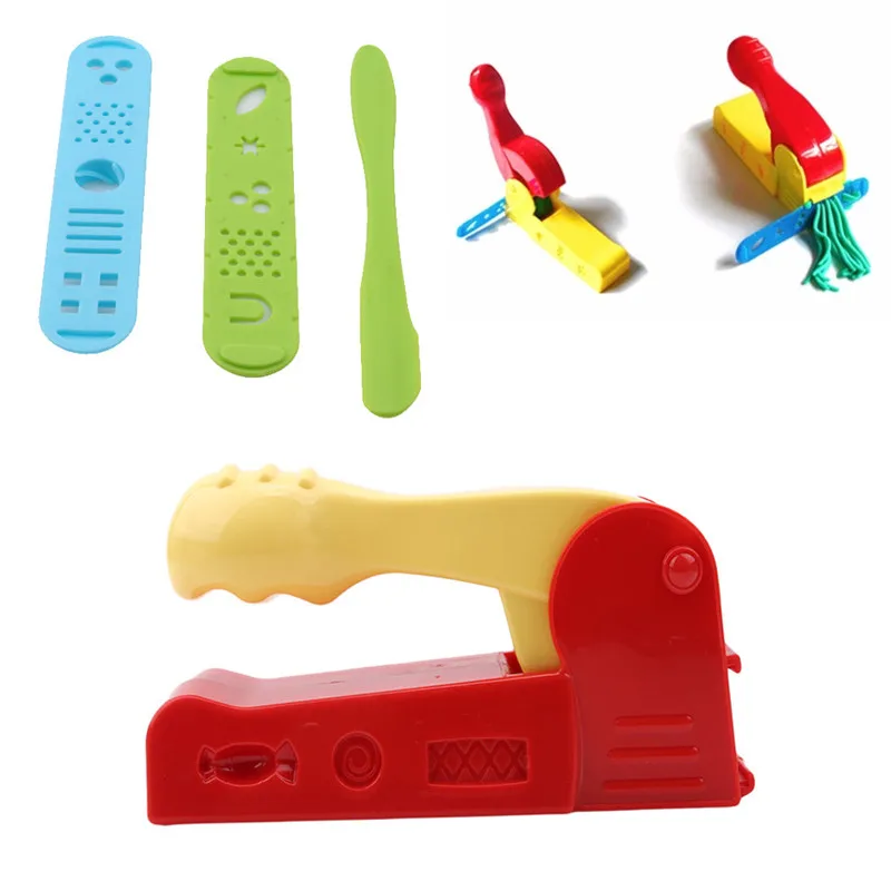 

4pcs/set Dough Plasticine Craft Clay Extrusion Mold Tool Set Kids Learn Play Toys Children's Clay Sculpture Squeeze Toys
