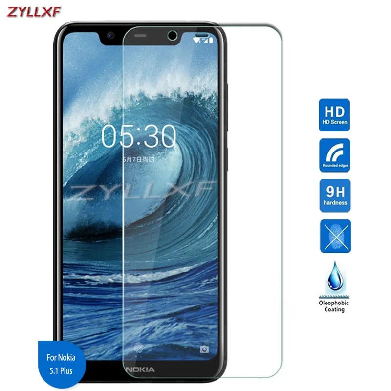 

For Nokia 5.1 Plus Tempered Glass Screen Protector film 9H 2.5D Safety Film On 5.1+ 5.1Plus TA-1105 TA-1108 TA-1112 TA-1120