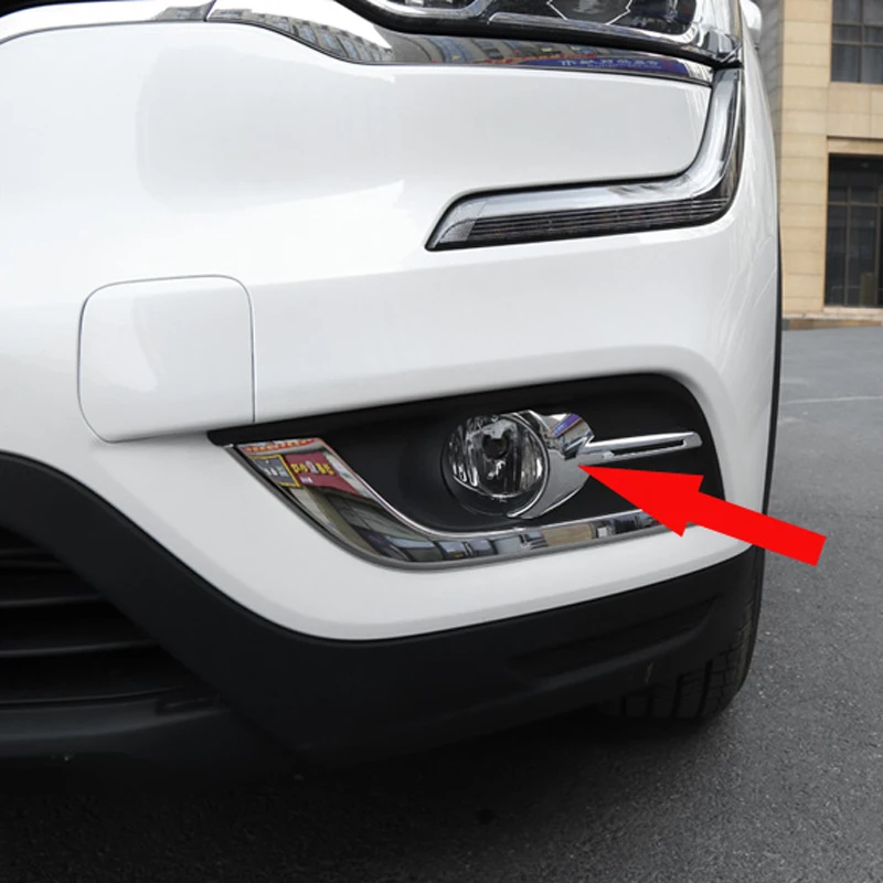 

Free Shipping High Quality ABS Chrome Front Fog lamps cover Trim Fog lamp shade Trim For Renault Koleos
