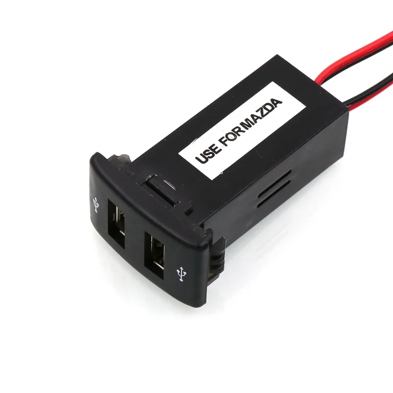 Dual USB Автомобильное зарядное устройство 5 V 2.1a Dual USB интерфейс розетка для смартфона для ipad для iphone применение для Mazda