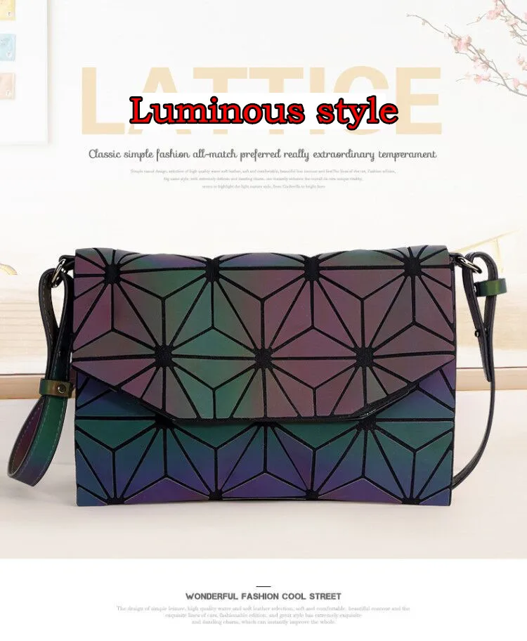MAGICYZ сумка через плечо для женщин модные лазерные геометрические Светящиеся женские сумки кошелек клатч дизайнерские брендовые сумки через плечо