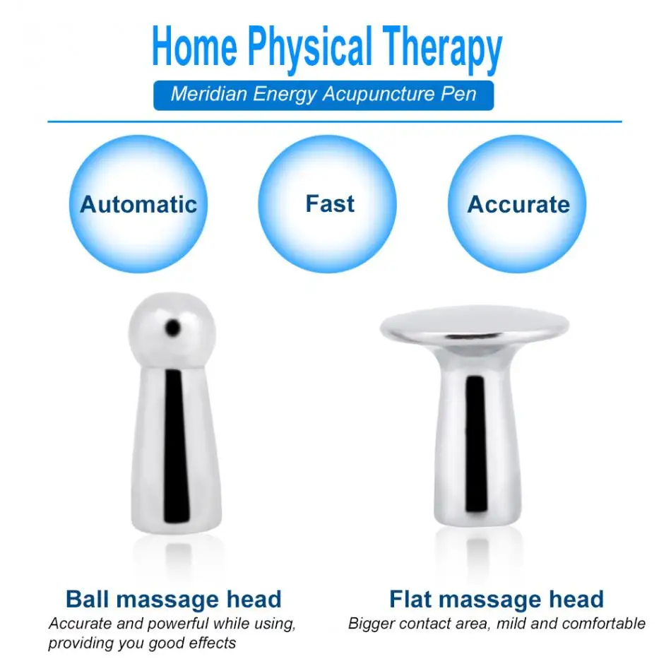 Meridian Energy Pen Electric Laser Acupuncture Pen Tens Pulse Massage Therapy Back Pain Relief Body Acupoint Massager Beauty Set