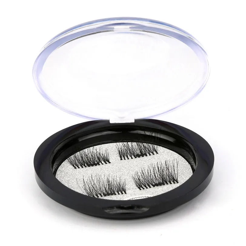 

Magnetic False Eyelashes Magnet Ttone Box Crystal Box Round Black Storage Box Caixa de armazenamento Aug24 Drop Shipping