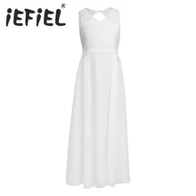 IEFiEL/ г., летние реальные фотографии, белые/цвета слоновой кости, кружевные платья с цветочным узором для девочек на свадьбу, Детские бальные платья на выпускной, для дня рождения