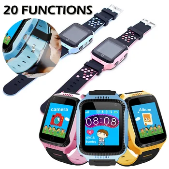 

Multi Function Universal Children Smart Watch With GPS SOS Call Camera Touching Screen Lighting Phone Positioning Location