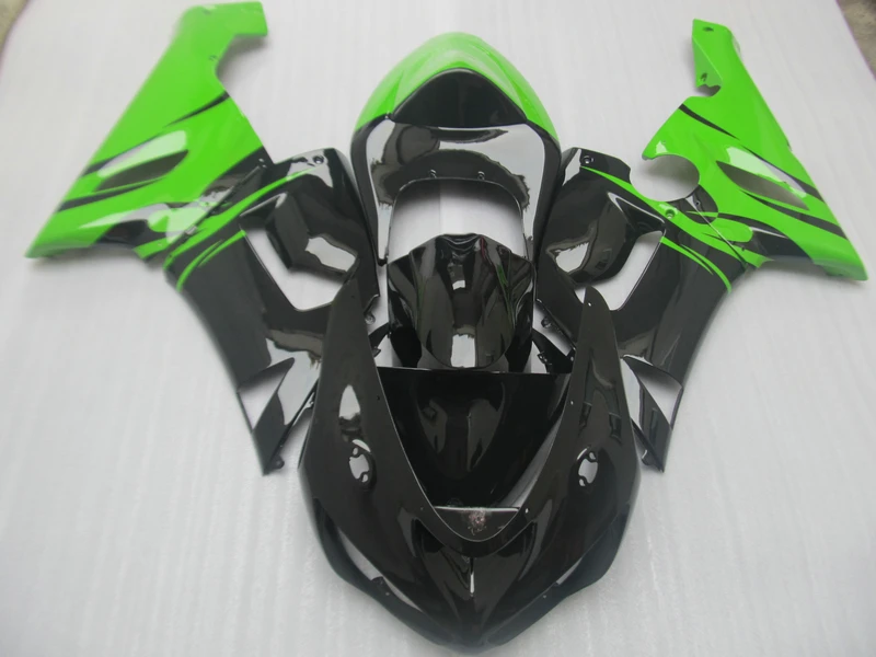 Комплекты обтекателей 100% подходит для Kawasaki NINJA ZX 6R 2005 2006 zx6r 05 06 зеленый черный