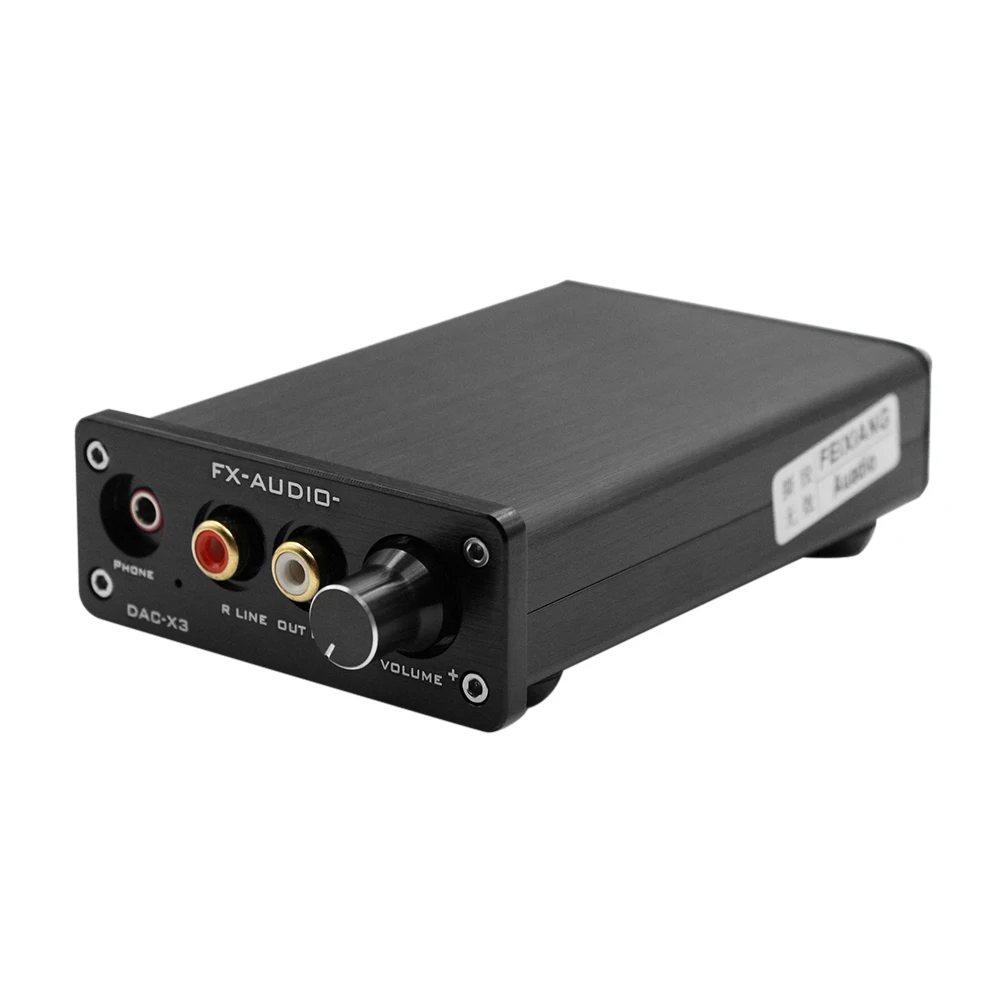 FX-AUDIO DAC-X3 волоконный декодер USB 24 бит 192 кГц ЦАП Декодер наушников аудио усилители поддержка PC-USB коаксиальный Оптический Аудио