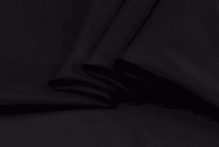 silk cotton black