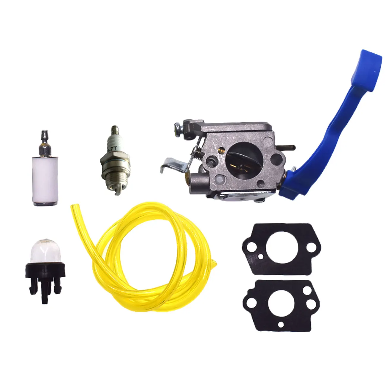 Carburetor & Spark Plug Fit Poulan Leaf Blower Husqvarna 125B 125BX