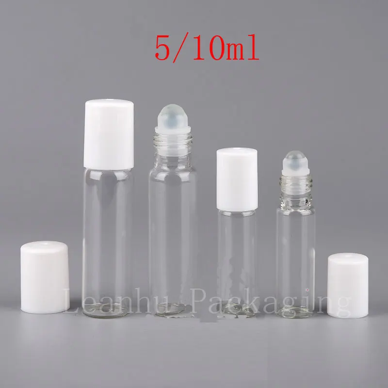 Wholesale 5ml 10ml roll on glass bottle cosmetics bottles cosmetics
