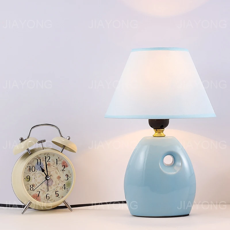 Современная Скандинавская настольная лампа керамическая AC 90 260 В прикроватная