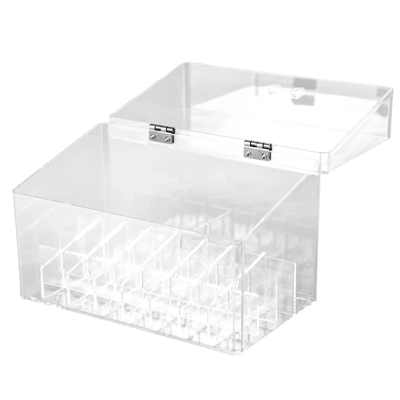 

NEW 24 Grid Acrylic Makeup Organizer Storage Box Cosmetic Box Lipstick Jewelry Box Case Holder Display Stand Makeup Organizer