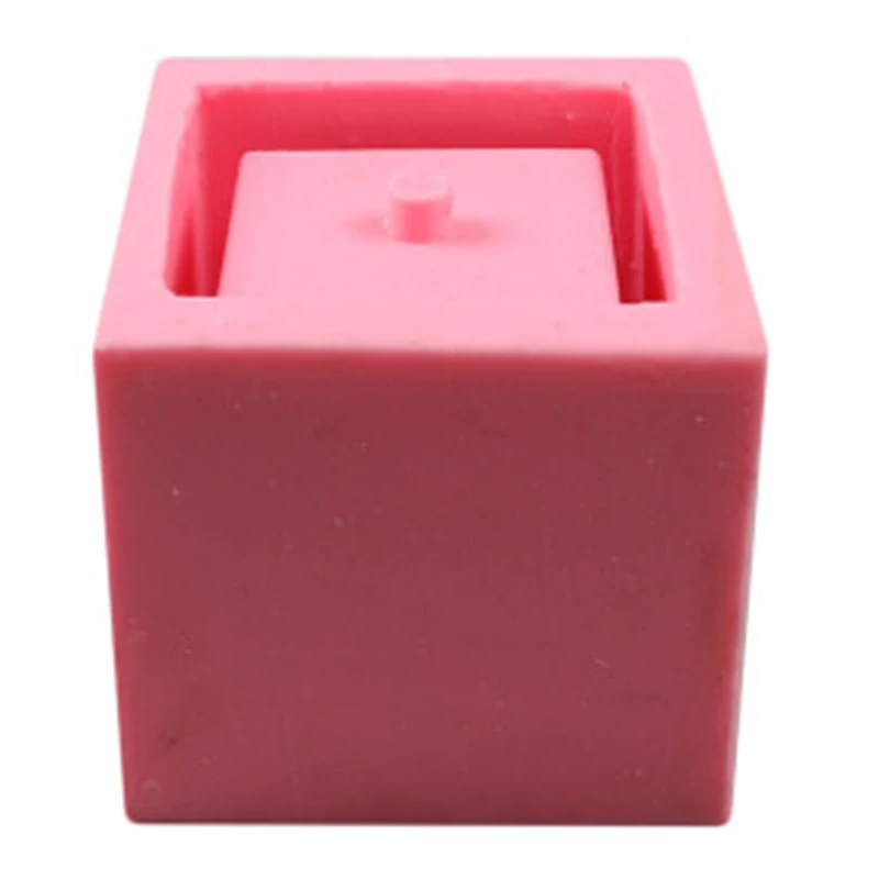 Round/Square Silicone Pot Mould for Succulent Plants Flowerpot Mould Concrete Cement Clay Pot Molds