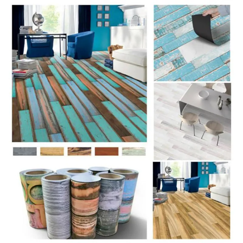 

20x50cm kitchen Adhesive Tile Art Floor Sticker vinilo cocina decorativos para pared vinyl flooring Bathroom High Quality K5