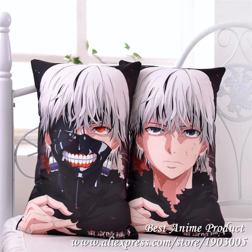 Японское аниме Токийский вурдалак Kaneki Ken обнимающая подушка для тела Hombre крутые Мультяшные ЗАДНИЕ подушки Подушка 2 Way плюшевая ткань