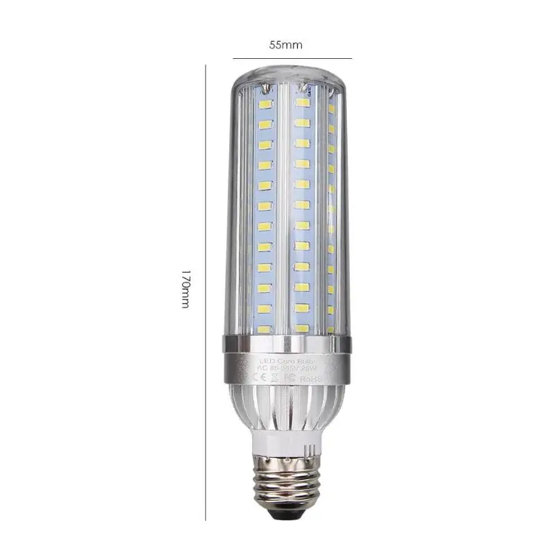 E26 светодиодный потолочный светильник 25 Вт AC 110 V 220 V 105 SMD5730 светодиодный Алюминий Вентилятор охлаждения без мерцания кукурузная