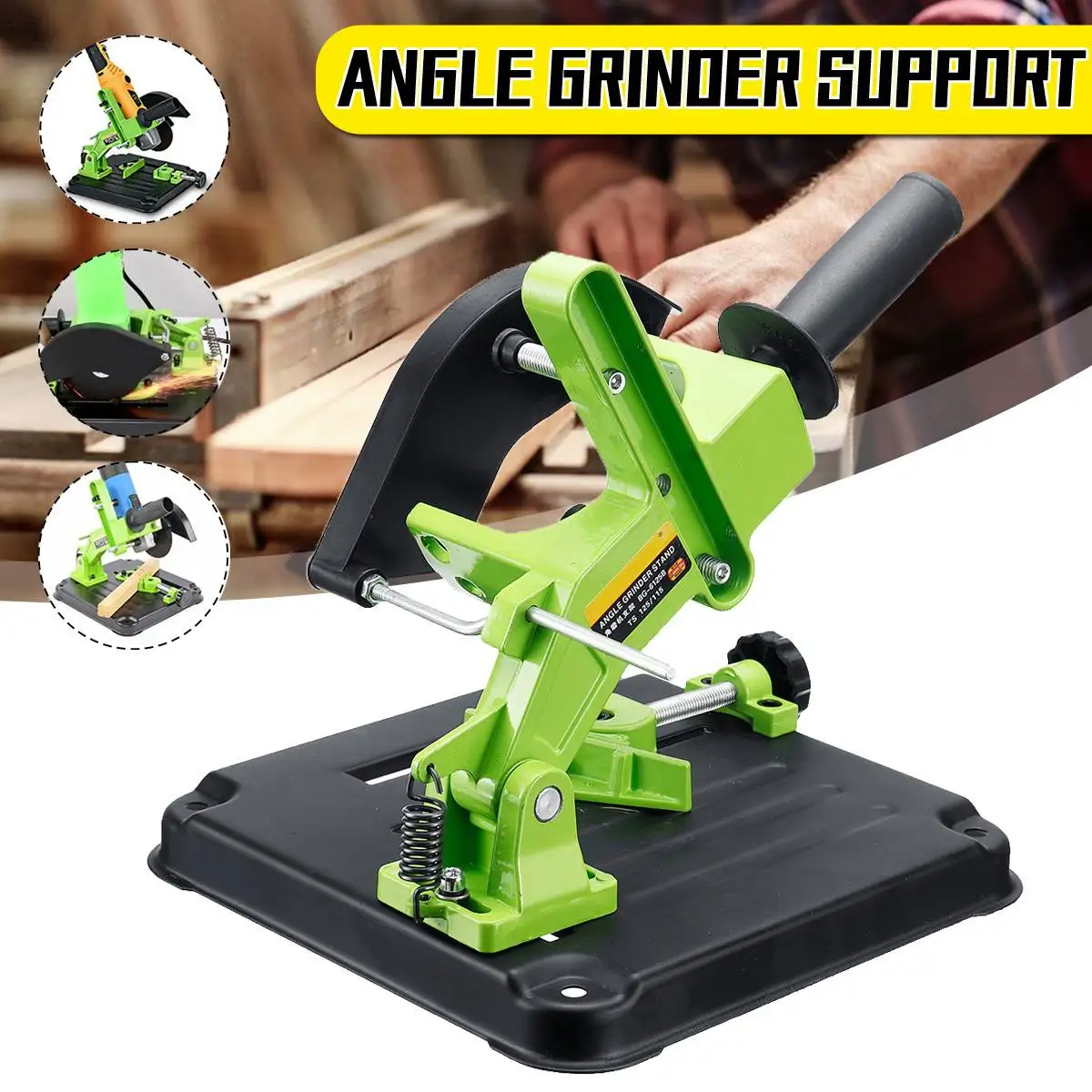 

Angle Grinder Stand Angle Grinder Bracket Holder Support For Cutter Angle Grinder Cast Iron Base Power Tool