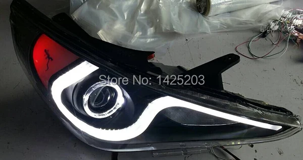 Для HYUNDAI Sonata YF I45 Светодиодная лента головной светильник s Передний 2009 2014 год JC