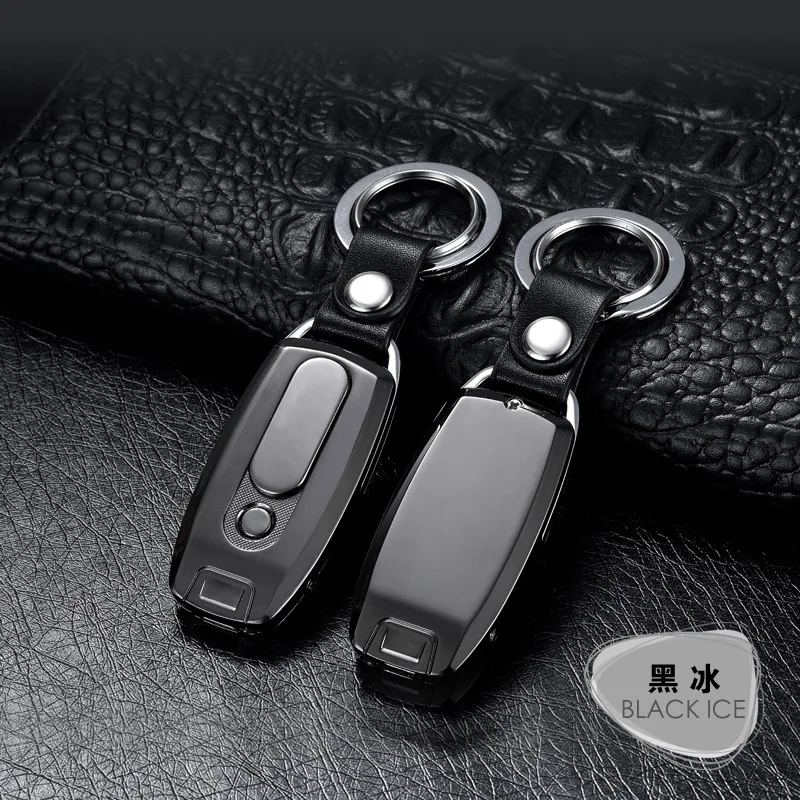 1pc Electronic Charging Cigarette Lighter Car USB Electric Flameless Smokeless Lighters Super Portable Windproof Keychain - Цвет: 2