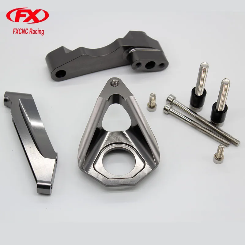 

For Suzuki GSXR 1000 2001 - 2004 CNC Aluminum Motorcycle Steering Damper Stabilizer Bracket Mounting Support Kit Holder