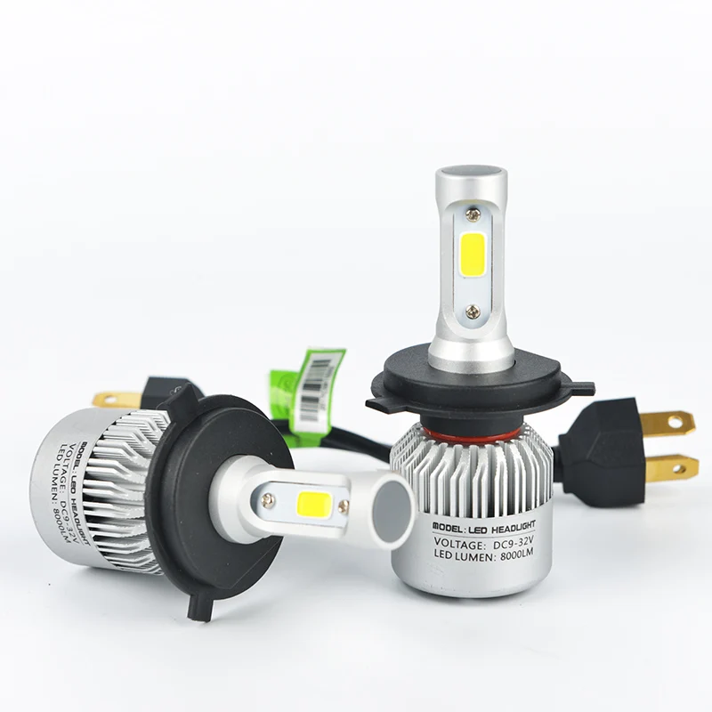 LDDCZENGHUITEC H4 H7 H11 9005 9006 H13 Автомобильные светодиодные лампы для фар 80 Вт 8000LM COB чипы