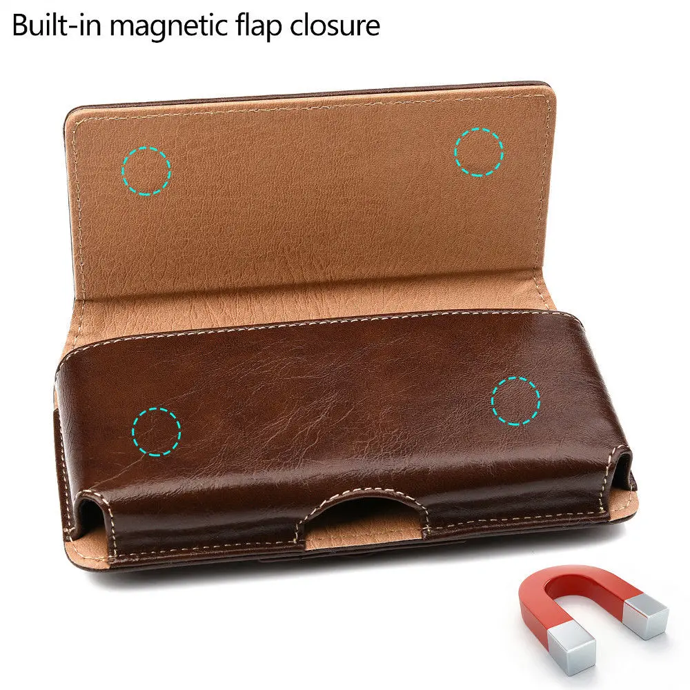 Phone Case Pouch For iPhone X 10 8 7 6 6S Plus universal Belt Clip Holster Leather Cover for iPhone Xr Xs Max Case (3)