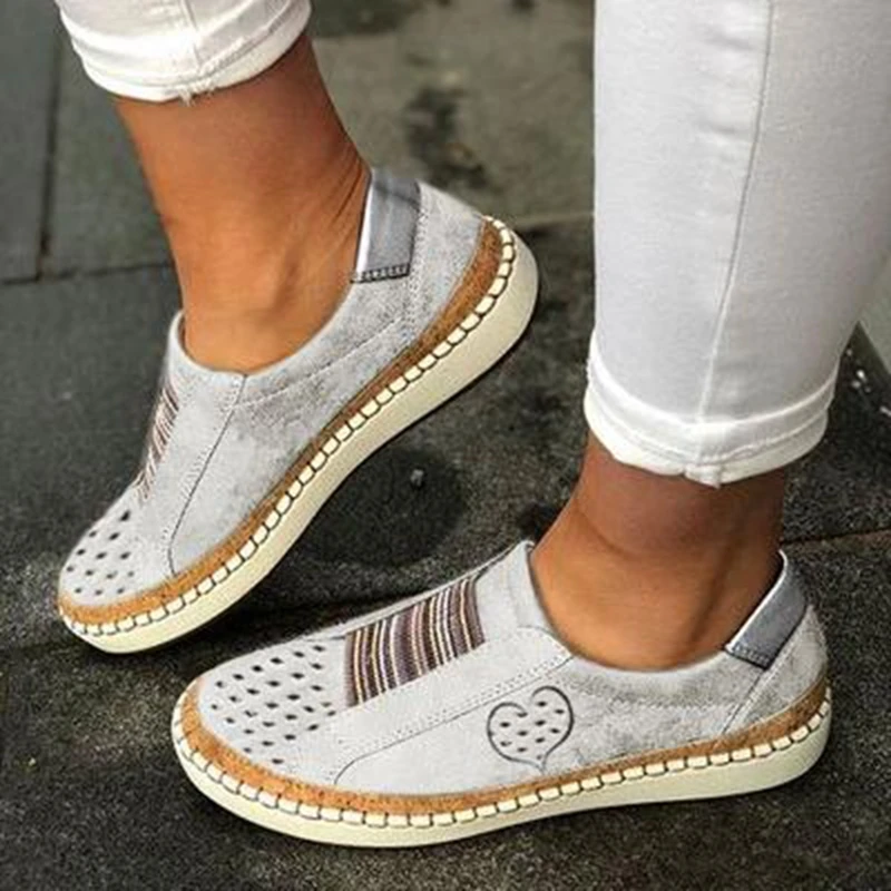 White Women Shoes Flats Casual Shoes Fashion Mesh Women Sneakers Platform Flats Breathable Dropship Wholesale - Цвет: white