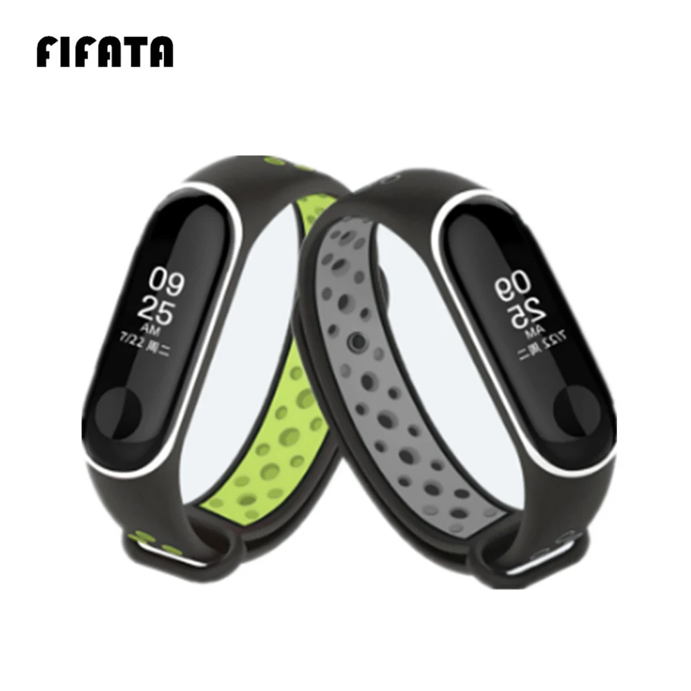 Цветной ремешок FIFATA Mi band 3 аксессуары для смарт-браслета Xiaomi MiBand mi Band Mi3 |
