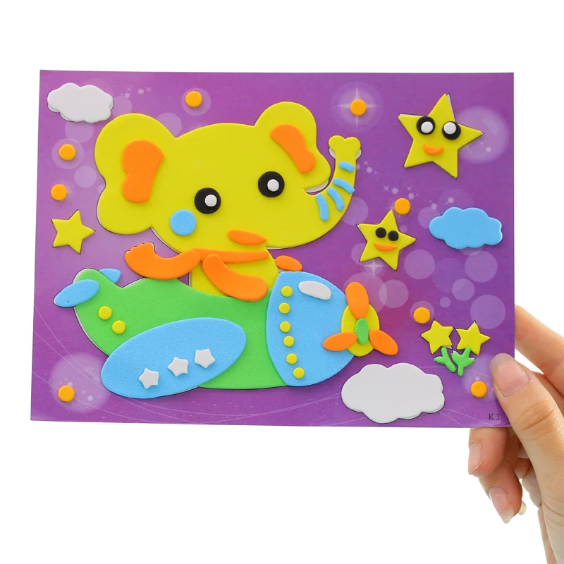 Children's handmade gifts kindergarten EVA creative manual sticker gift Learning Education toy for children Children's handmade gifts kindergarten EVA creative manual sticker gift Learning Education toy for children