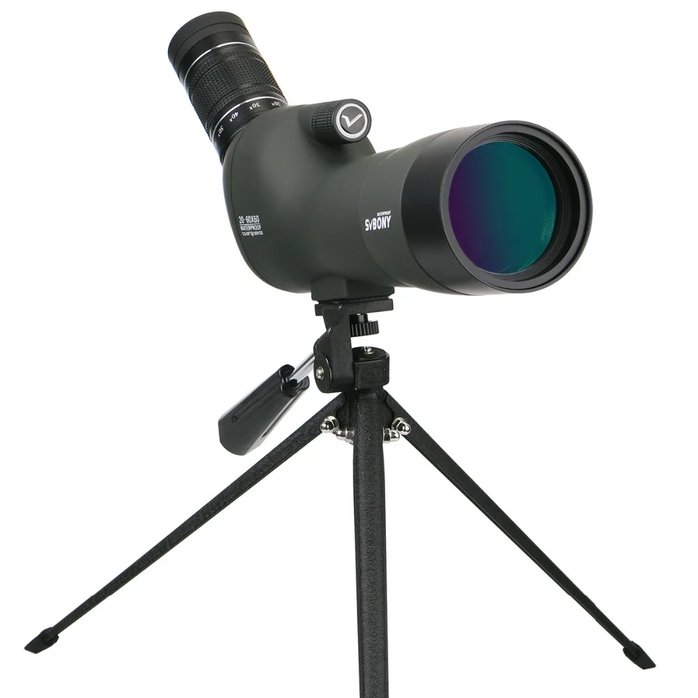 SVBONY SV29 الإكتشاف نطاق 23 مللي متر كبيرة العدسة 20-60x60 تكبير بورو BAK4 بريزم Birdwatch الصيد الرماية تلسكوب F9309
