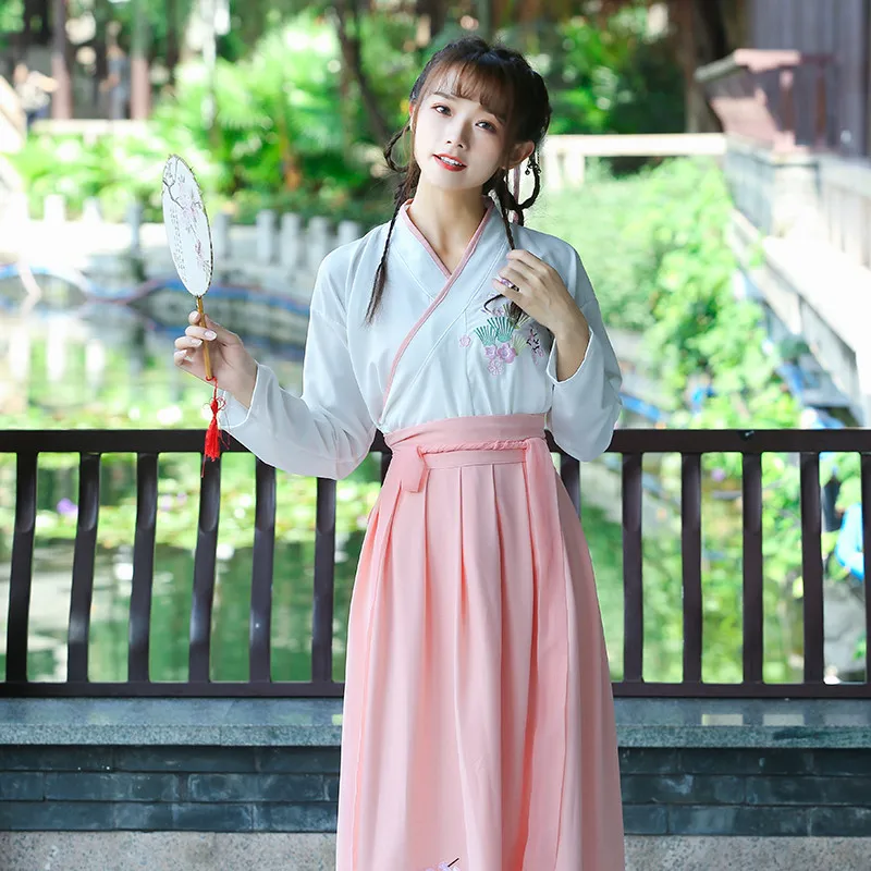 Лимит продаж 2019 Женская китайская модная юбка Hanfu длинный костюм феи для весны