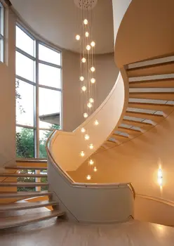 

Creative Meteor Rain Chandelier Crystal Glass Ball High-rise Duplex Stair Light Custom Restaurant Living Room Clothing Store Lam