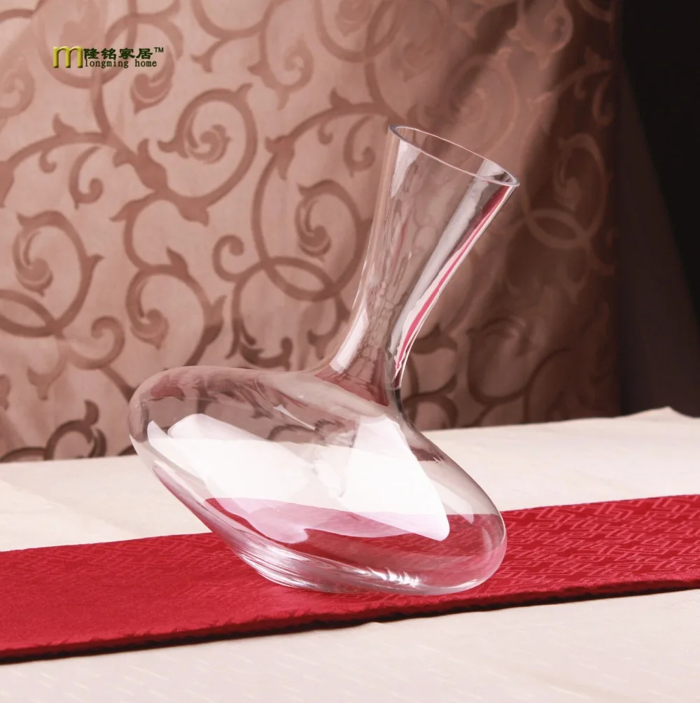 1PC Longming Home 1200ml Vintage Whiskey Wine Decanter Glass Container Glass Cystal Glass Wine Pourer Bar