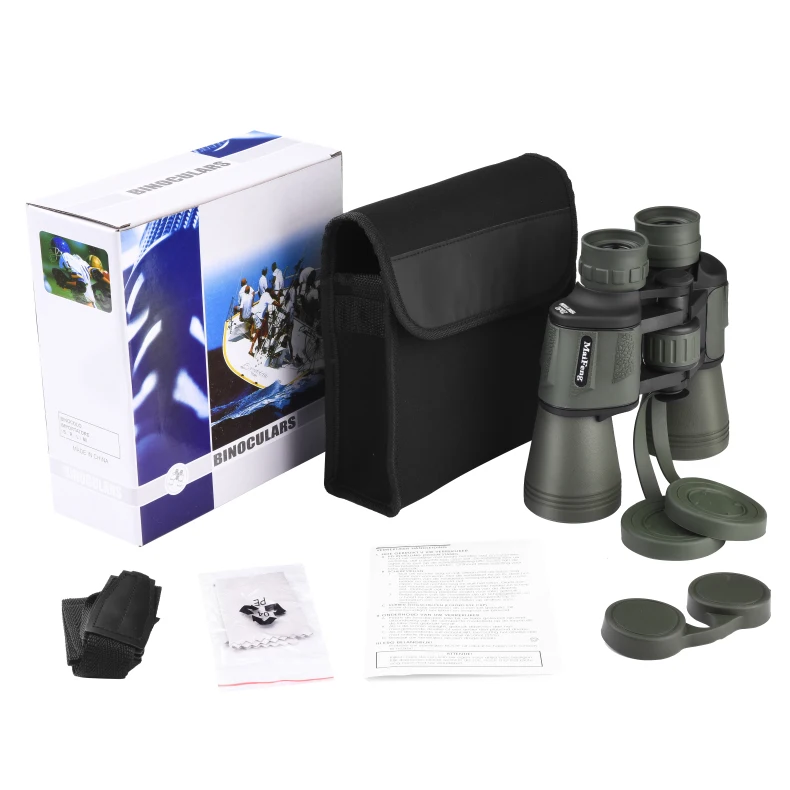 20X50  Binoculars HD Telescope Powerful Wide-angle Nitrogen High Times Waterproof binocular for Hunting Camping Lll Night Vision