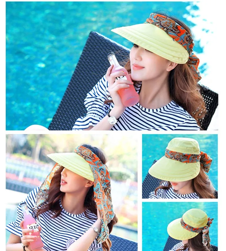 Летние шляпы для женщин-бич солнцезащитный козырек хет-козырек chapeu feminino сомбреро mujer verano летние шляпы для женщин шляпы женские летняя шляпа летних шляпы женские летние козырёк от солнца кепка