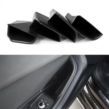 

4pcs ABS Fashion Interior 4 Doors storage Box Cover Trim For Audi A4 B9 17-2018