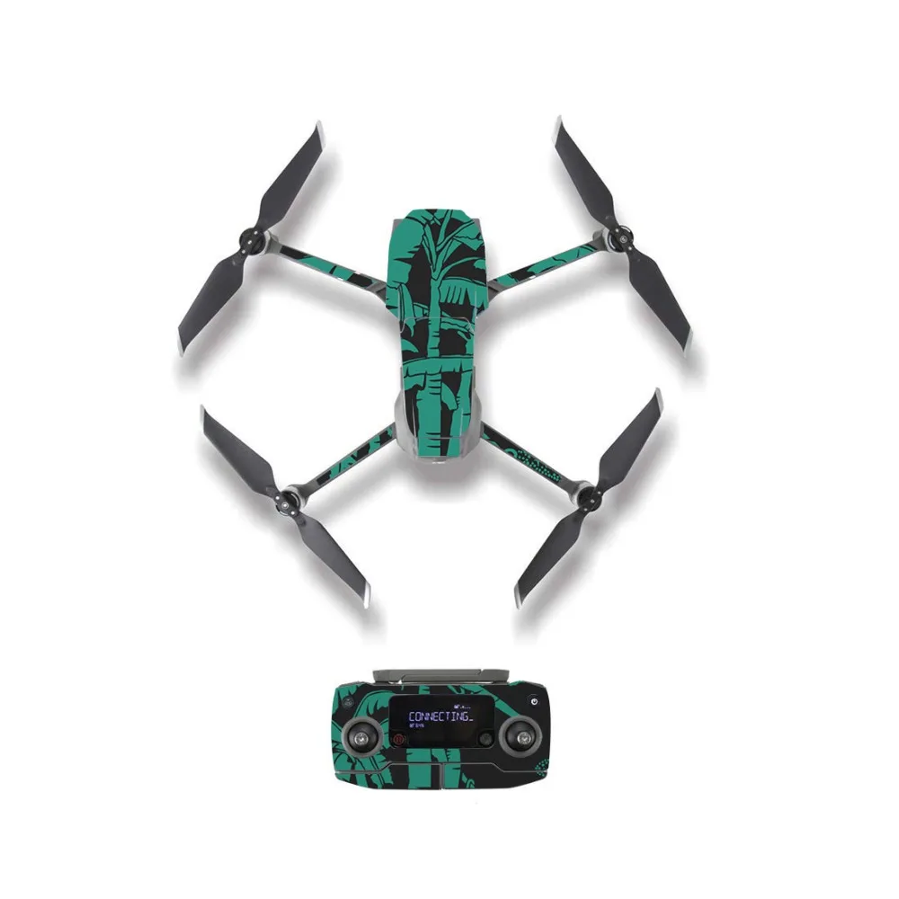 Зеленый Растительный стиль кожи наклейка для DJI Mavic 2 Pro& Zoom Drone корпус пульт дистанционного управления батарея защитная пленка 5 стилей